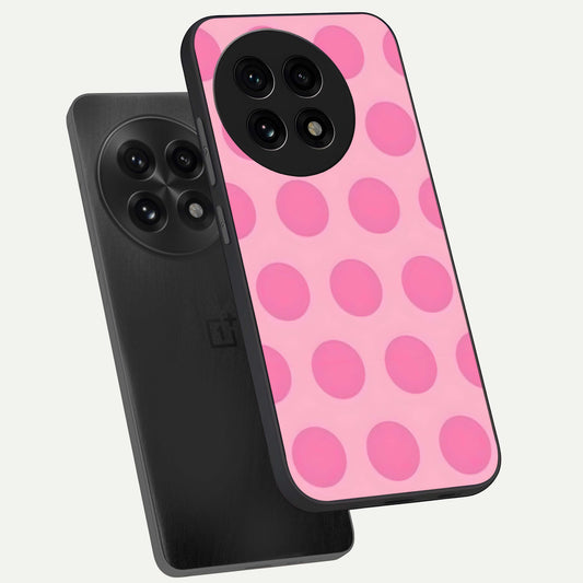 Sweet Dot Dreams phone case For OnePlus 13R showing premium glass back cover with detailed artwork