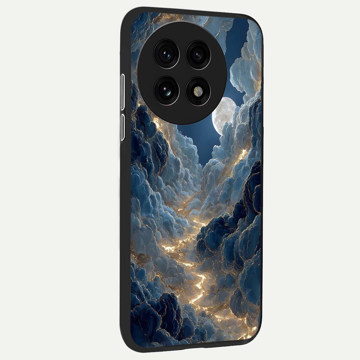 Celestial Cloud Road back cover For OnePlus 13R slim fit glass case with vibrant aesthetic design