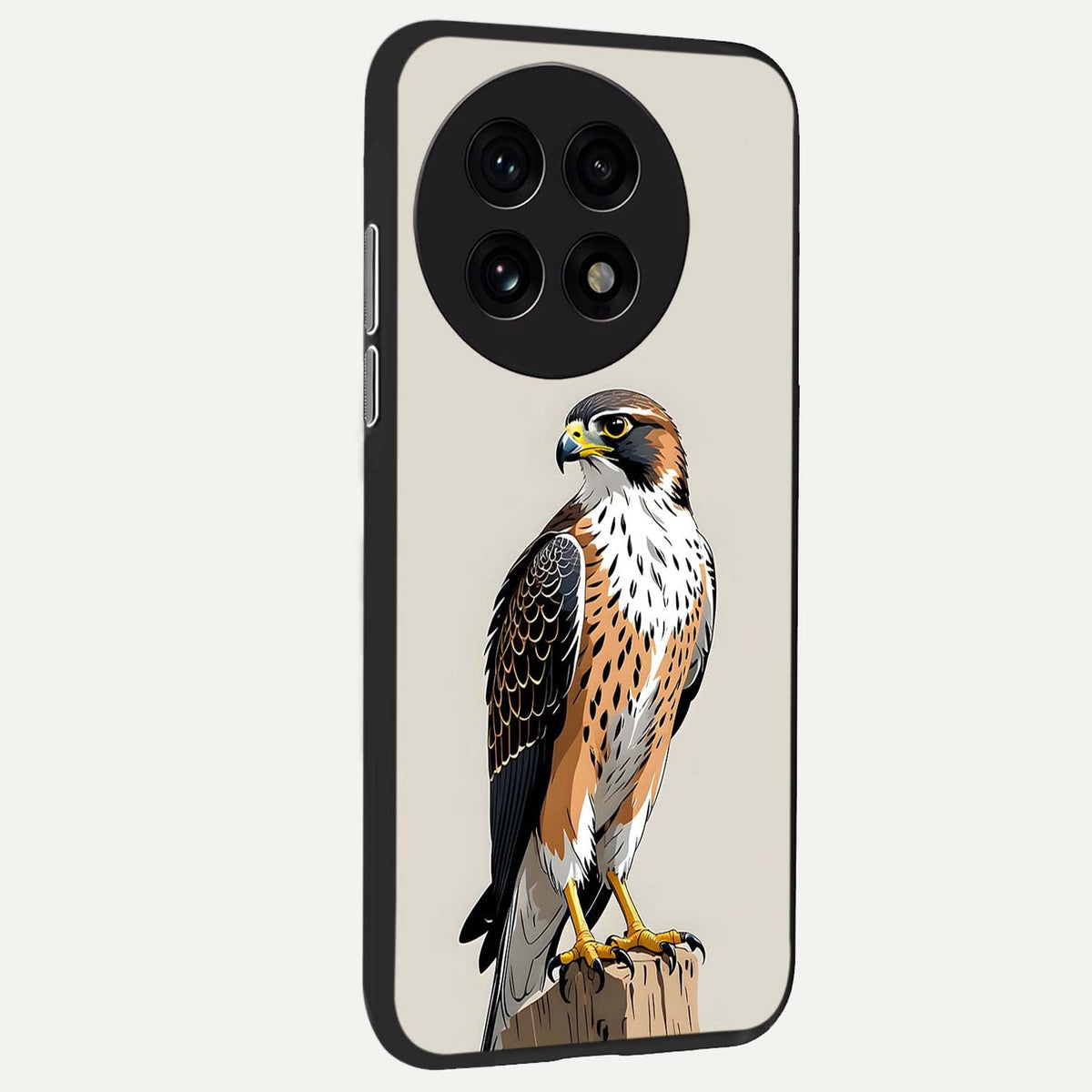 Clever Eagle back cover For OnePlus 13R slim fit glass case with vibrant aesthetic design