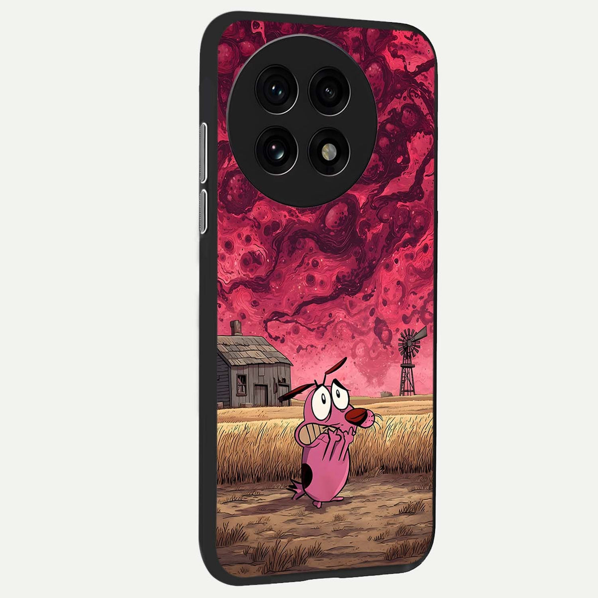 Courage Under Sky back cover For OnePlus 13R slim fit glass case with vibrant aesthetic design