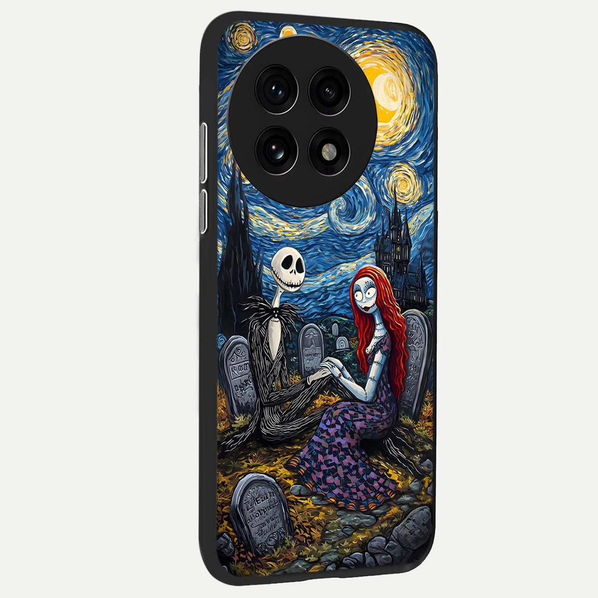 Eternal Night Love back cover For OnePlus 13R slim fit glass case with vibrant aesthetic design
