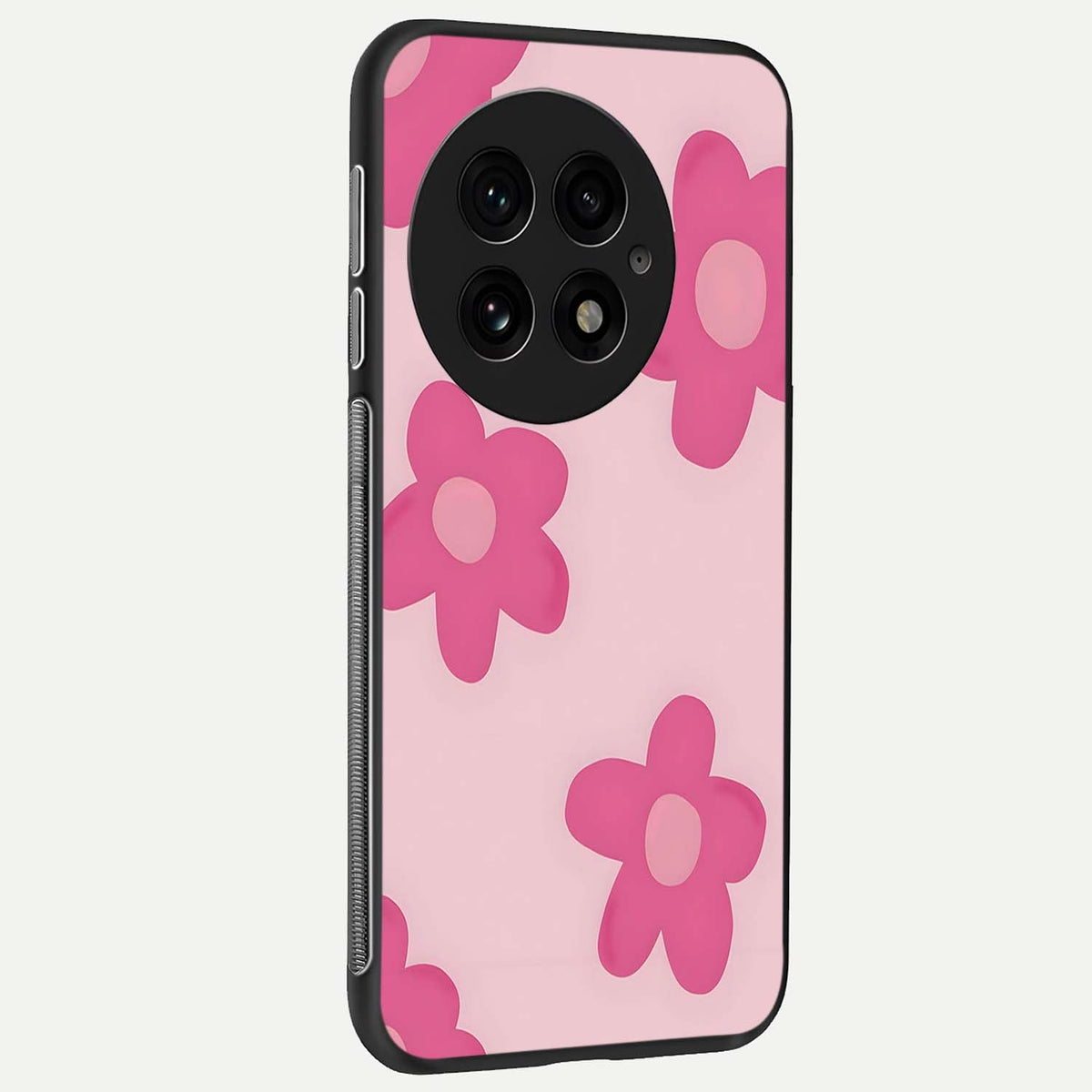 Candy Bloom Dreams back cover For OnePlus 13 slim fit glass case with vibrant aesthetic design