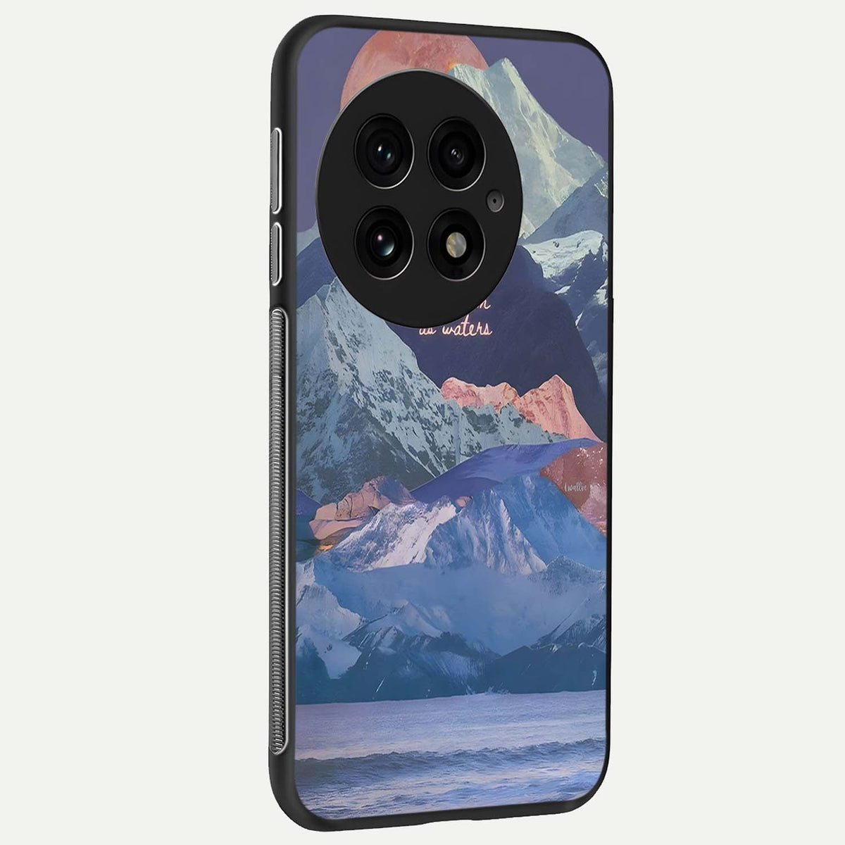 Celestial Mountain Calm back cover For OnePlus 13 slim fit glass case with vibrant aesthetic design