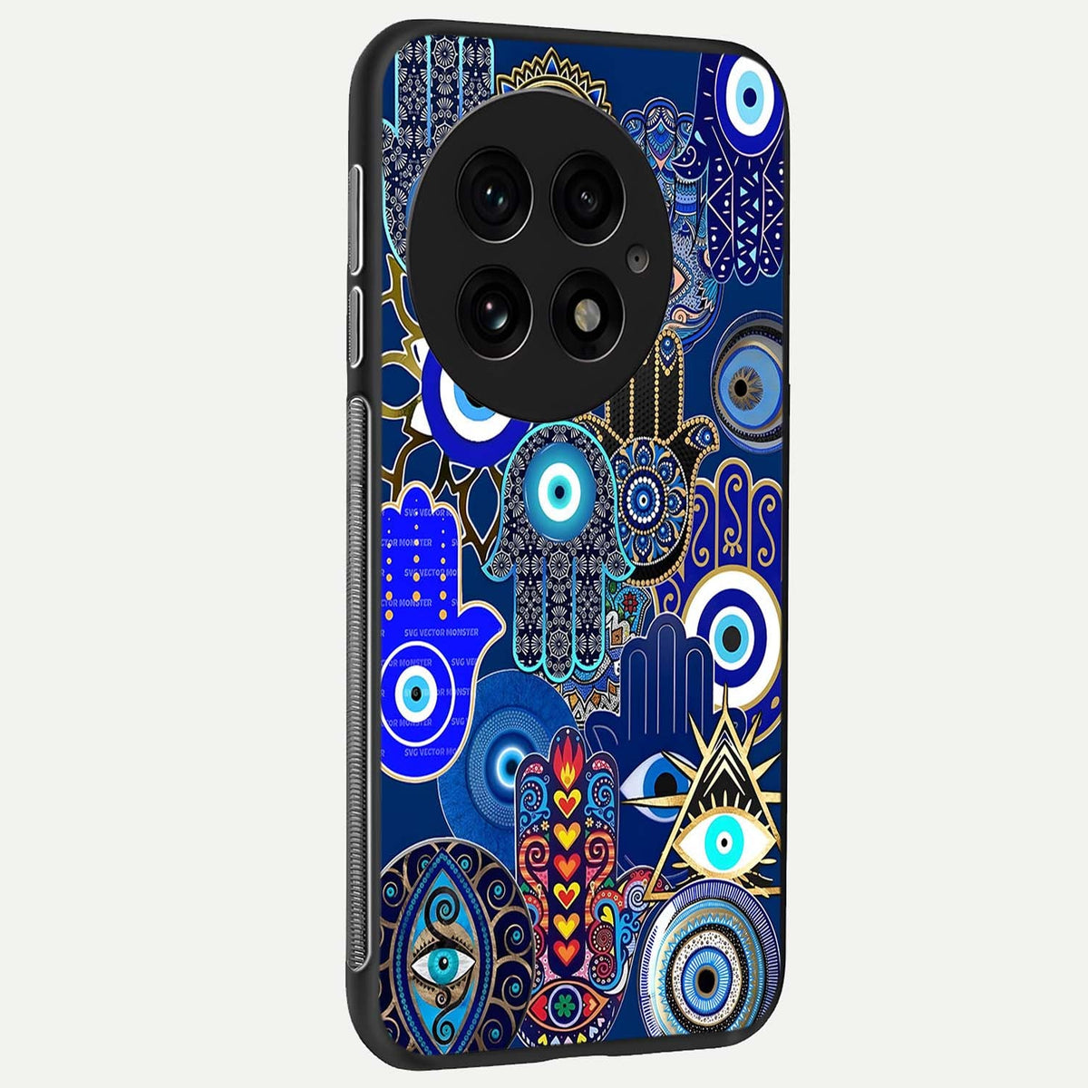 Mystic Palm Guard back cover For OnePlus 13 slim fit glass case with vibrant aesthetic design