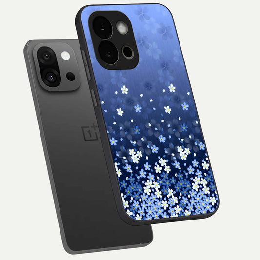 Blue Starry phone case For OnePlus 13S showing premium glass back cover with detailed artwork