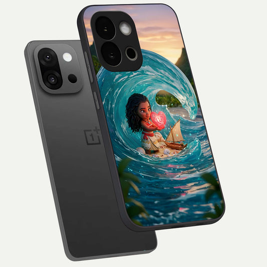 Heart of Ocean phone case For OnePlus 13S showing premium glass back cover with detailed artwork