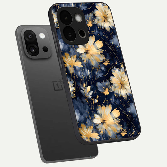 Royal Petal Dream phone case For OnePlus 13S showing premium glass back cover with detailed artwork