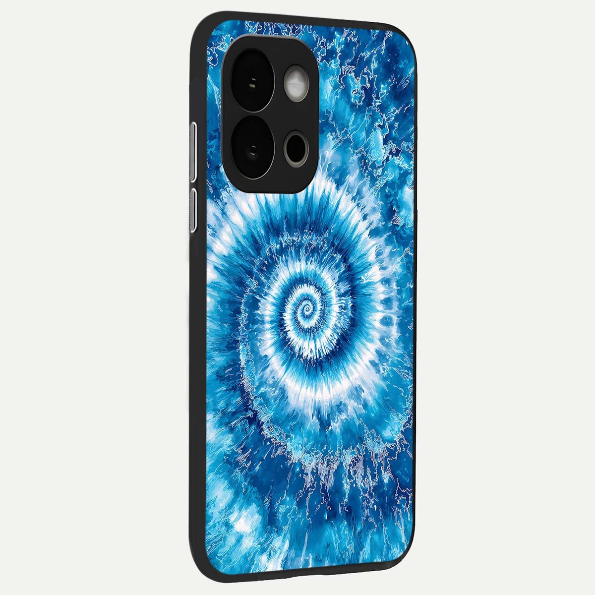 Blue Galaxy Wave back cover For OnePlus 13S slim fit glass case with vibrant aesthetic design