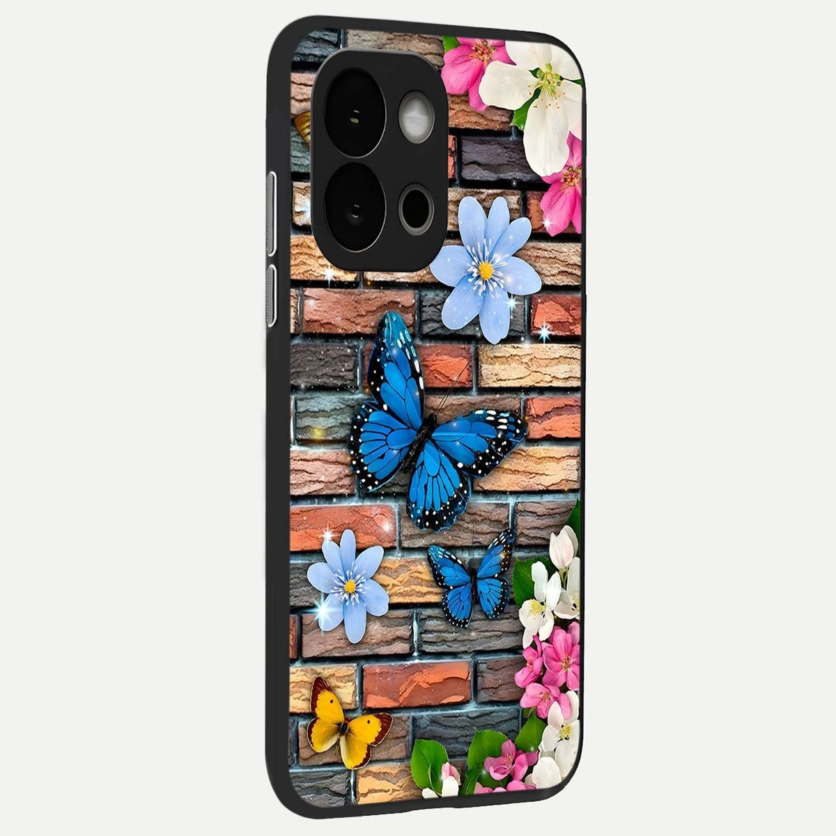 Brick Bloom Flight back cover For OnePlus 13S slim fit glass case with vibrant aesthetic design