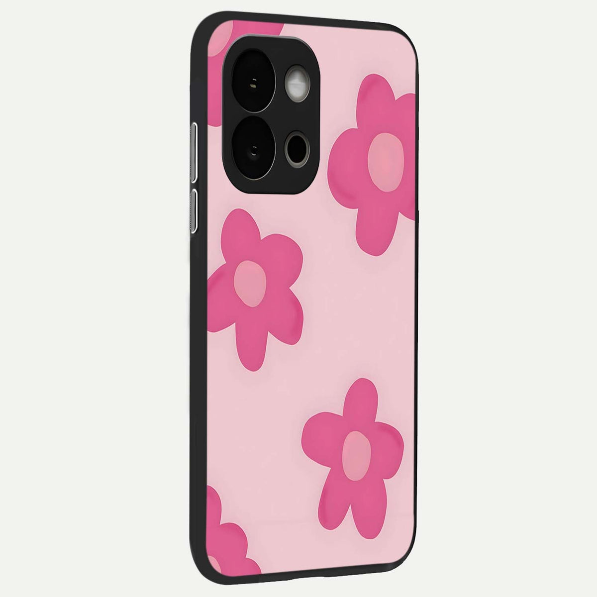 Candy Bloom Dreams back cover For OnePlus 13S slim fit glass case with vibrant aesthetic design