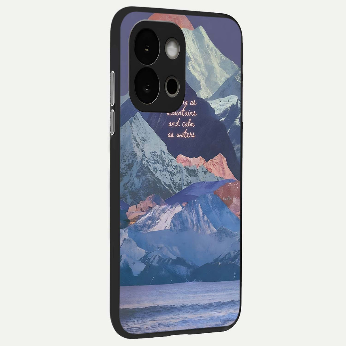 Celestial Mountain Calm back cover For OnePlus 13S slim fit glass case with vibrant aesthetic design