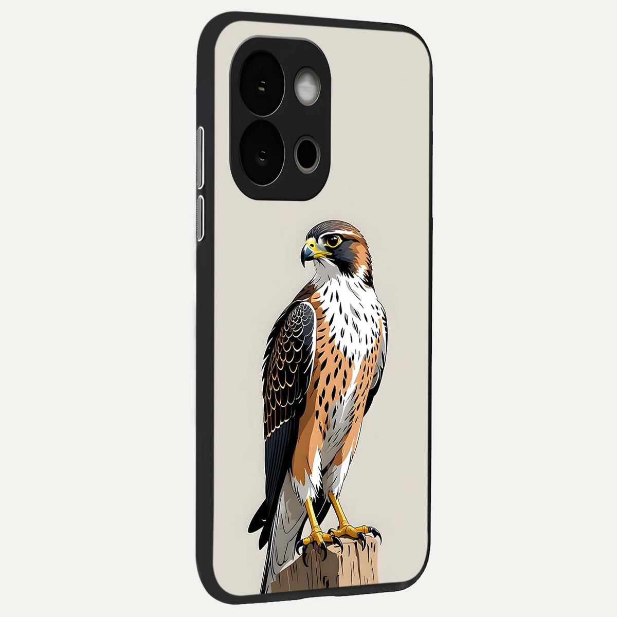 Clever Eagle back cover For OnePlus 13S slim fit glass case with vibrant aesthetic design