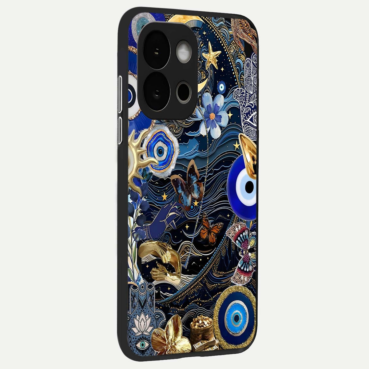 Golden Moon Magic back cover For OnePlus 13S slim fit glass case with vibrant aesthetic design