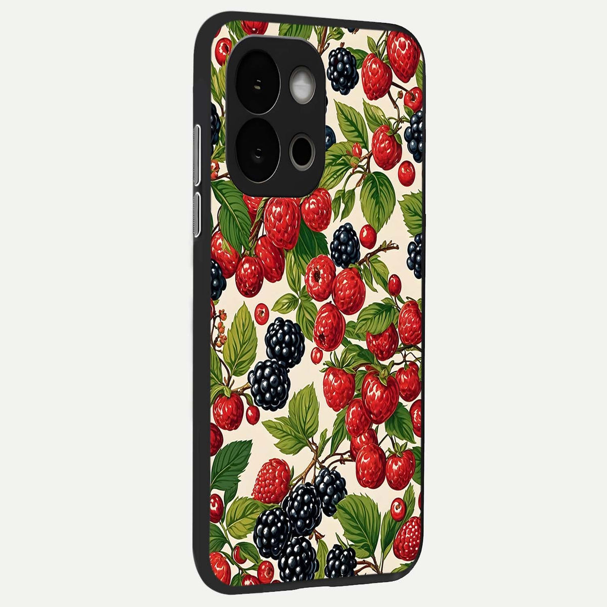 Mixed Berry Collage back cover For OnePlus 13S slim fit glass case with vibrant aesthetic design