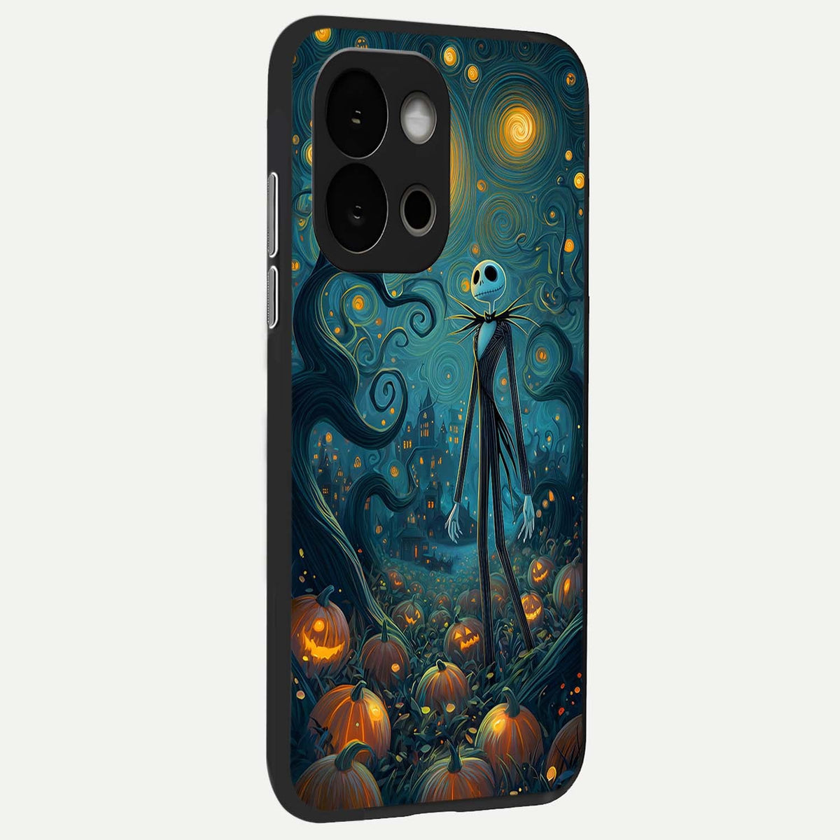 Pumpkin Moonlight Tale back cover For OnePlus 13S slim fit glass case with vibrant aesthetic design