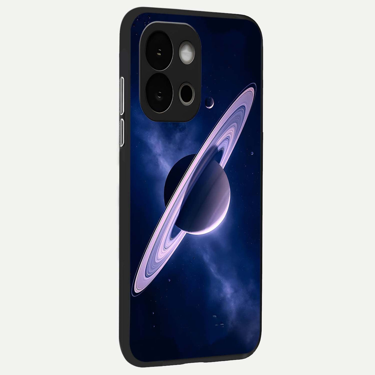 Saturn Ring Mystique back cover For OnePlus 13S slim fit glass case with vibrant aesthetic design