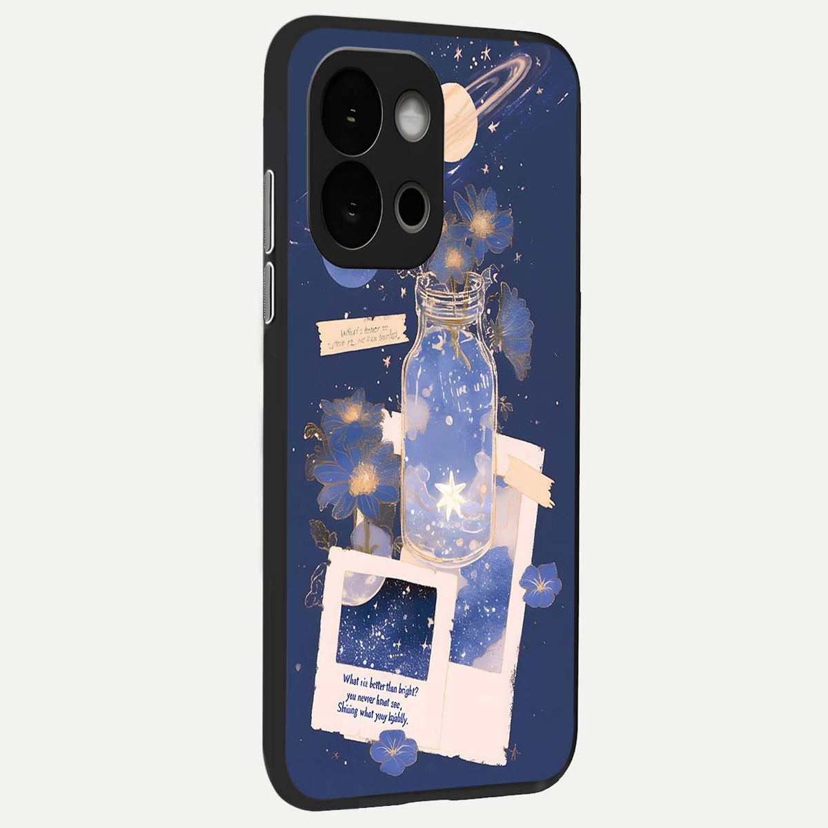 Starlit Cosmic Jar back cover For OnePlus 13S slim fit glass case with vibrant aesthetic design