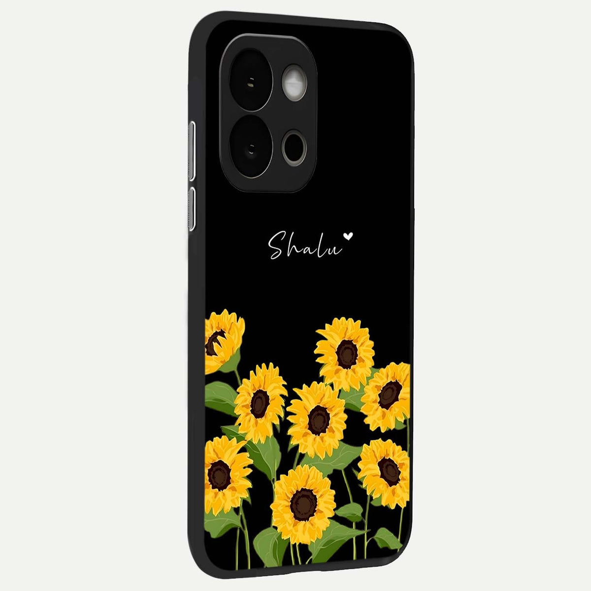 Sunflower Sky Bloom back cover For OnePlus 13S slim fit glass case with vibrant aesthetic design