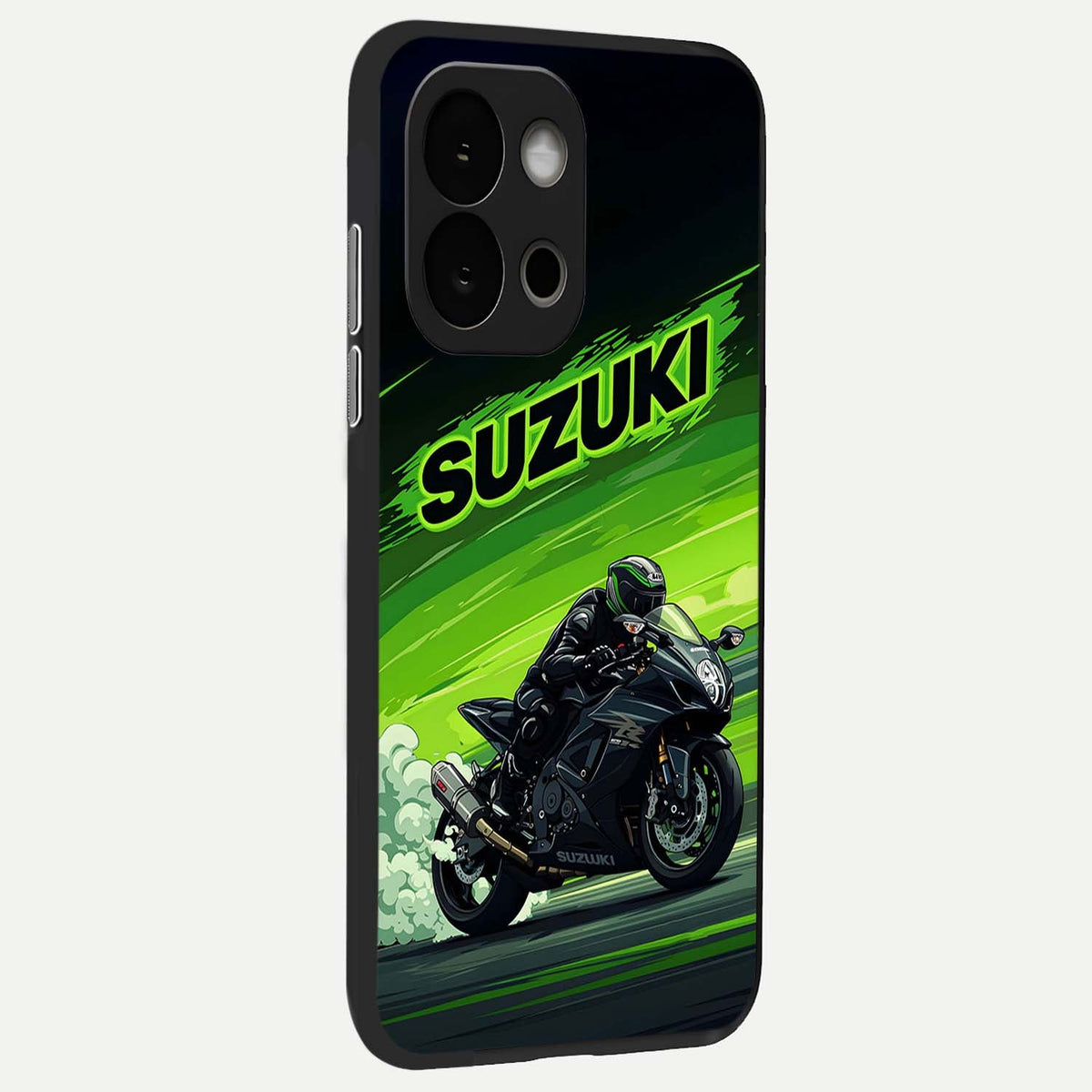 Suzuki Speed Beast back cover For OnePlus 13S slim fit glass case with vibrant aesthetic design