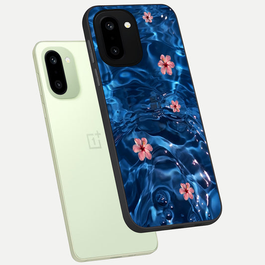 Bloom Thread Art phone case For Oneplus 15R showing premium glass back cover with detailed artwork