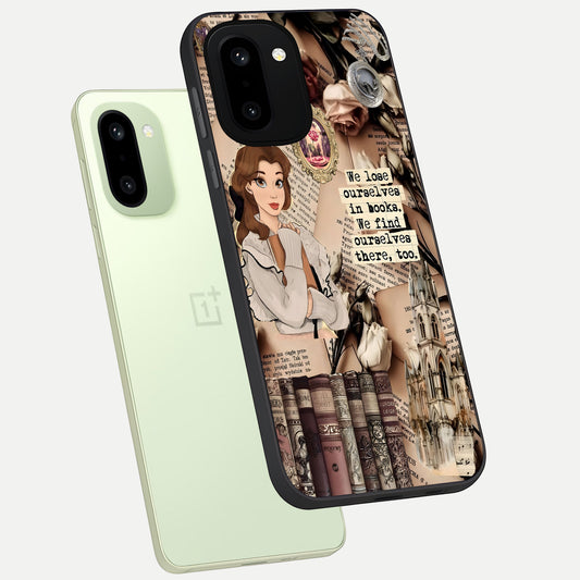 Bookish Dream World phone case For Oneplus 15R showing premium glass back cover with detailed artwork