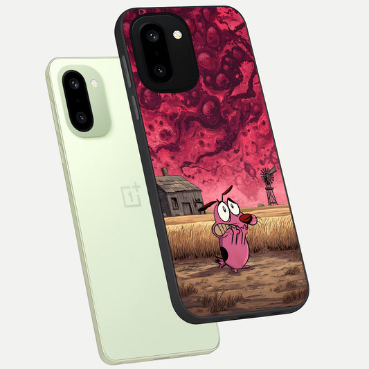 Courage Under Sky phone case For Oneplus 15R showing premium glass back cover with detailed artwork