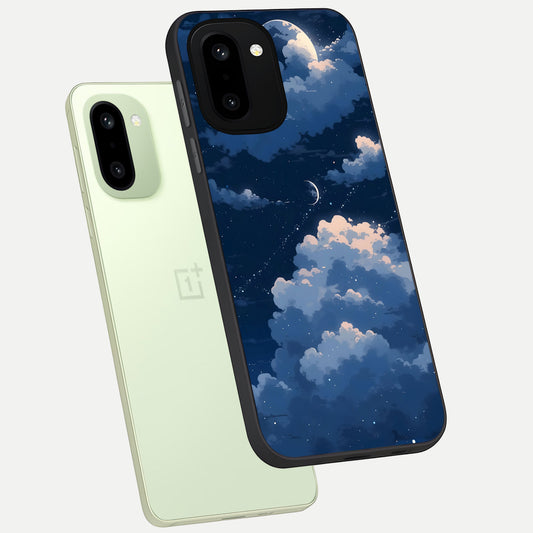 Moon Dream Haze phone case For Oneplus 15R showing premium glass back cover with detailed artwork
