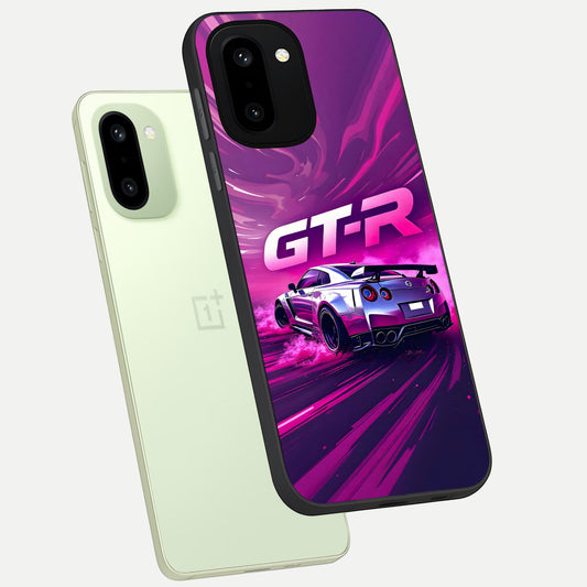 Speed Drift Legend phone case For Oneplus 15R showing premium glass back cover with detailed artwork