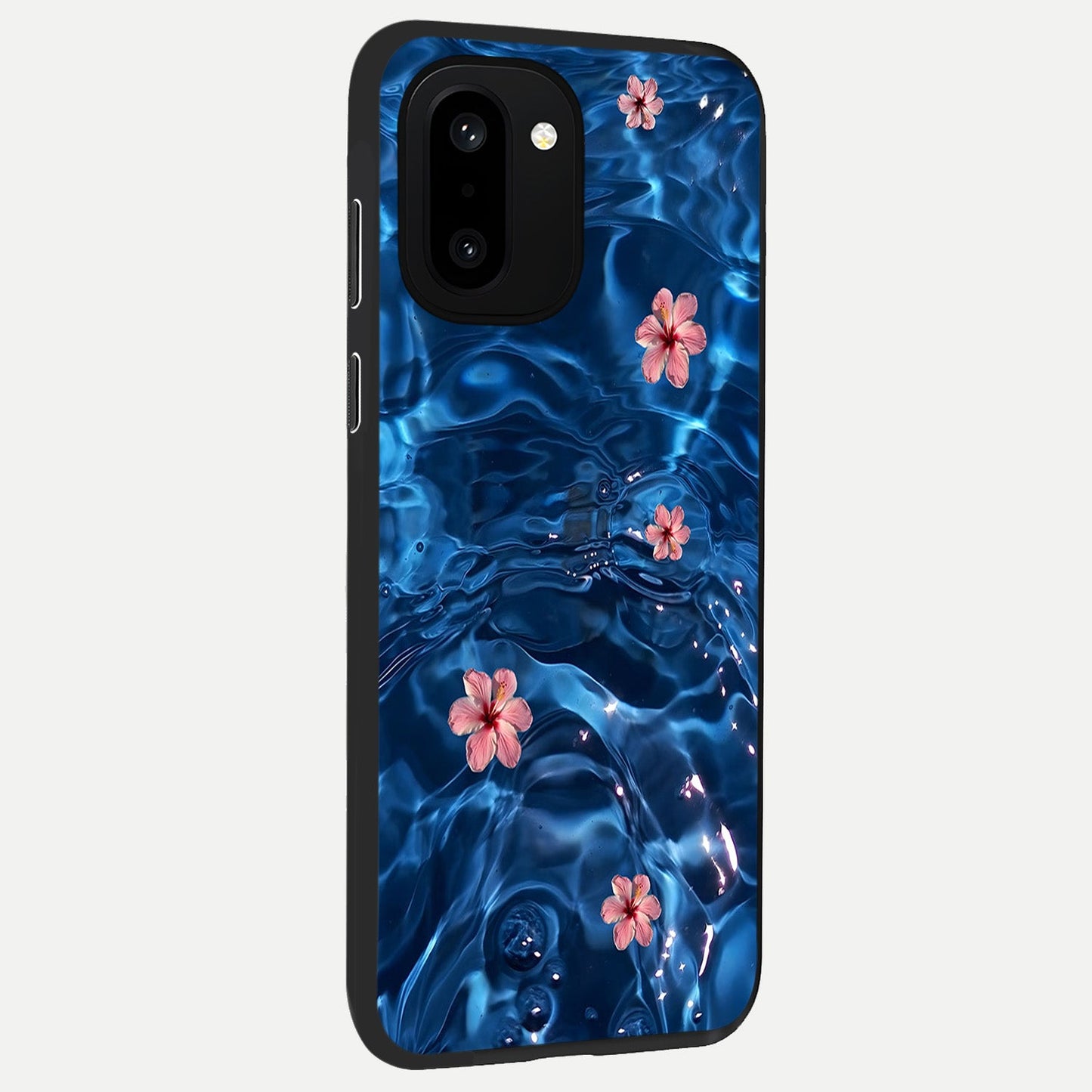 Bloom Thread Art back cover For Oneplus 15R slim fit glass case with vibrant aesthetic design