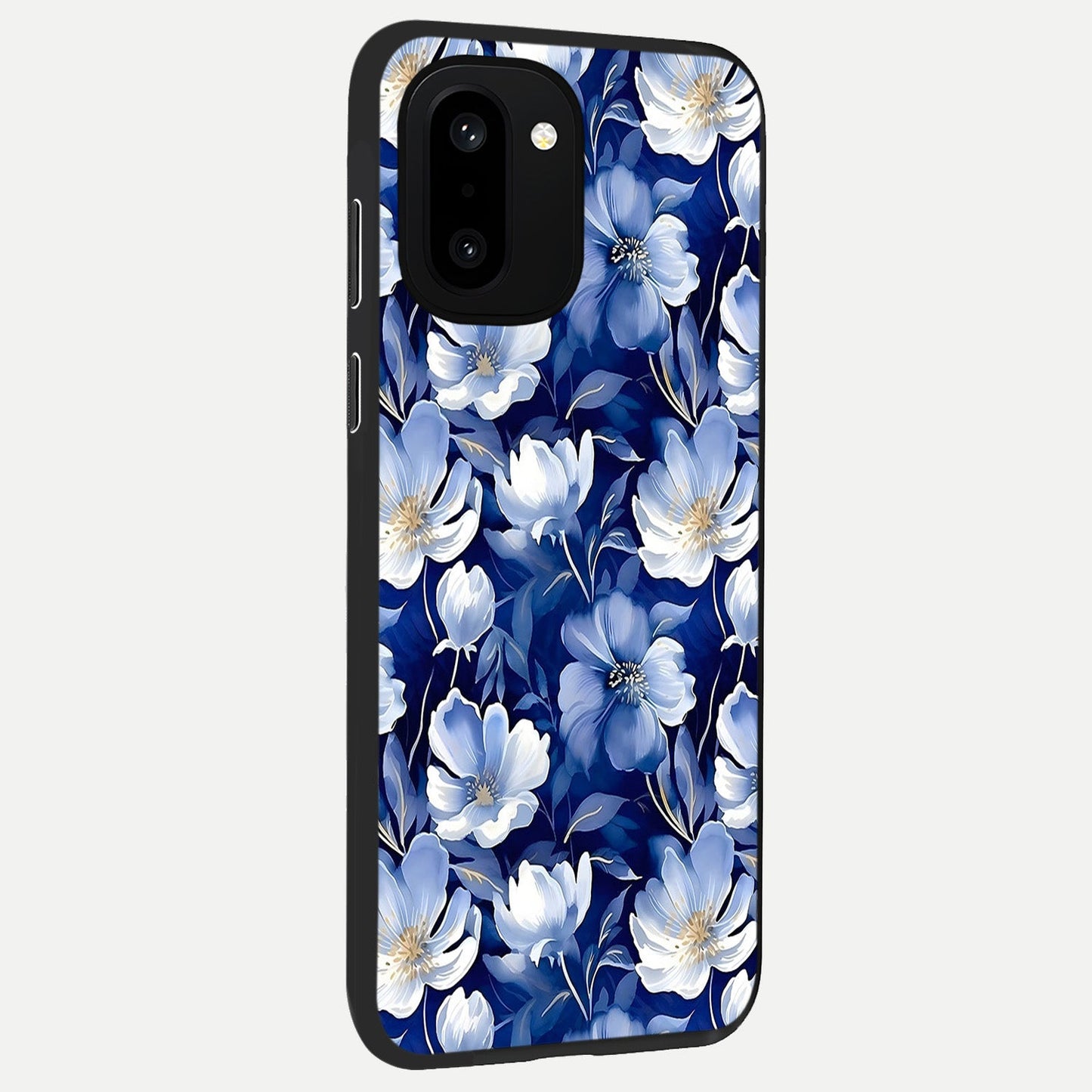 Cute Floral Patterns back cover For Oneplus 15R slim fit glass case with vibrant aesthetic design