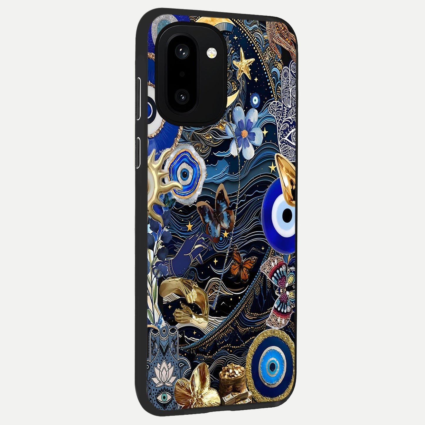 Golden Moon Magic back cover For Oneplus 15R slim fit glass case with vibrant aesthetic design