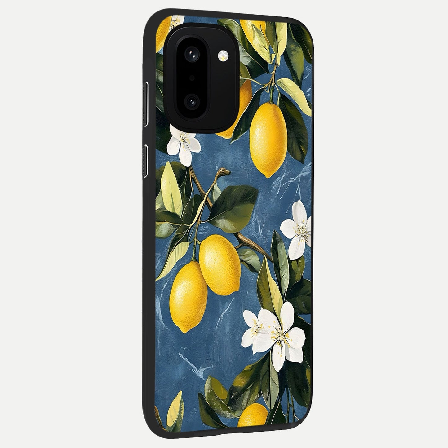Lemon Dream Garden back cover For Oneplus 15R slim fit glass case with vibrant aesthetic design