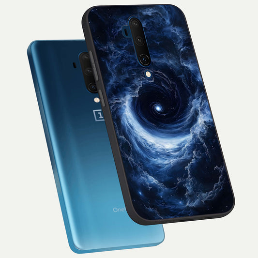 Stunning Galaxy phone case For OnePlus 7T Pro showing premium glass back cover with detailed artwork