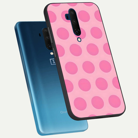 Sweet Dot Dreams phone case For OnePlus 7T Pro showing premium glass back cover with detailed artwork