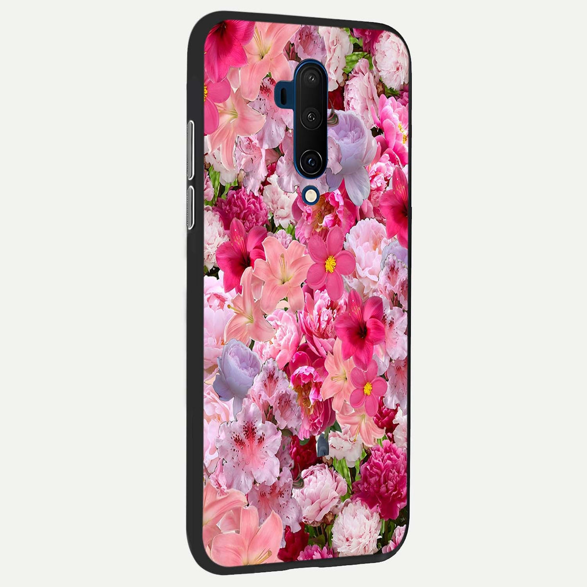 Bloom Crush Fantasy back cover For OnePlus 7T Pro slim fit glass case with vibrant aesthetic design