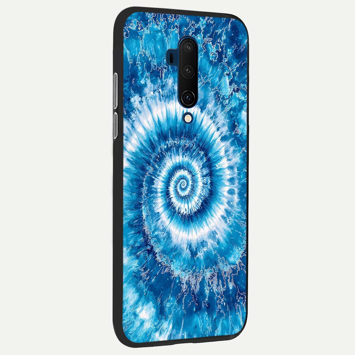 Blue Galaxy Wave back cover For OnePlus 7T Pro slim fit glass case with vibrant aesthetic design