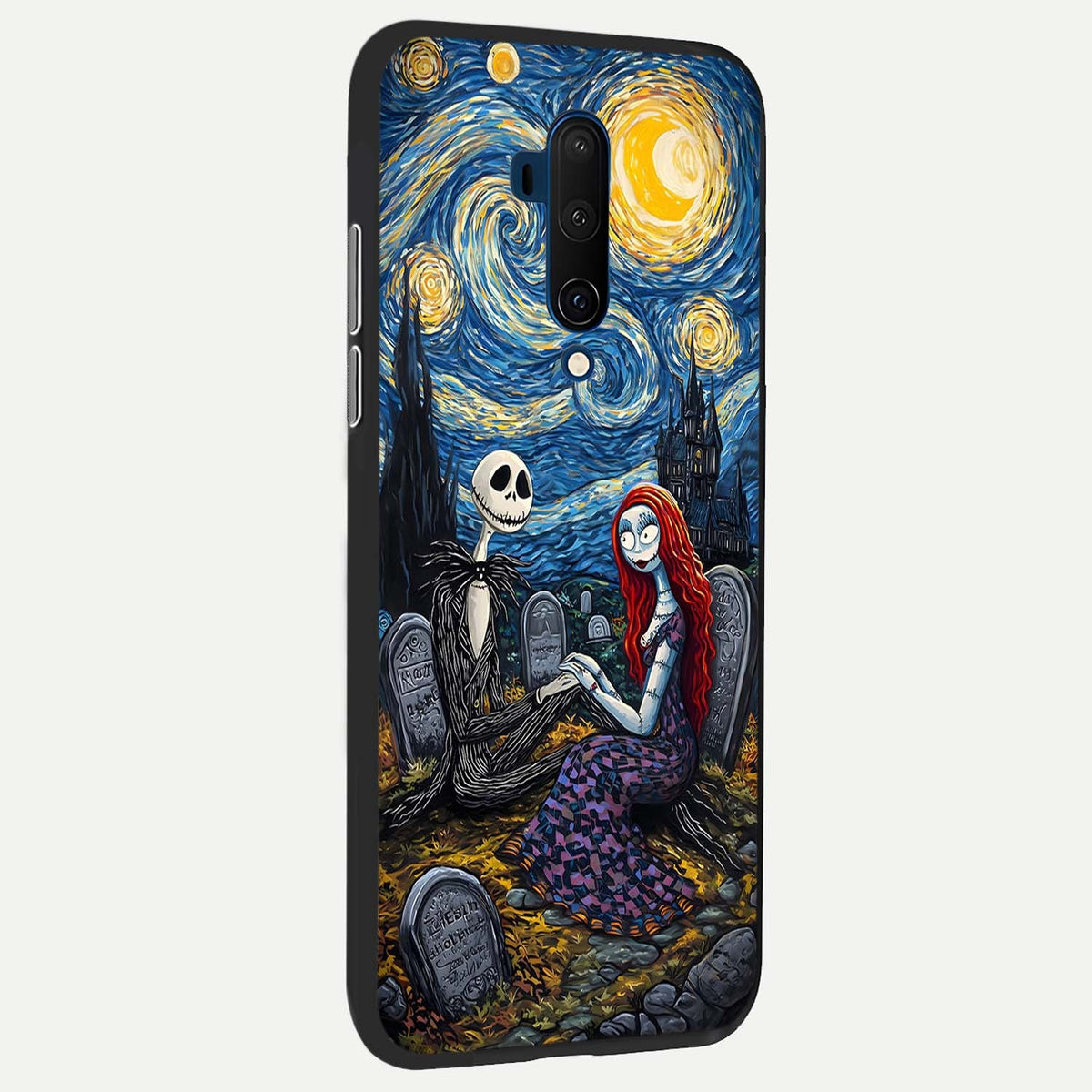 Eternal Night Love back cover For OnePlus 7T Pro slim fit glass case with vibrant aesthetic design