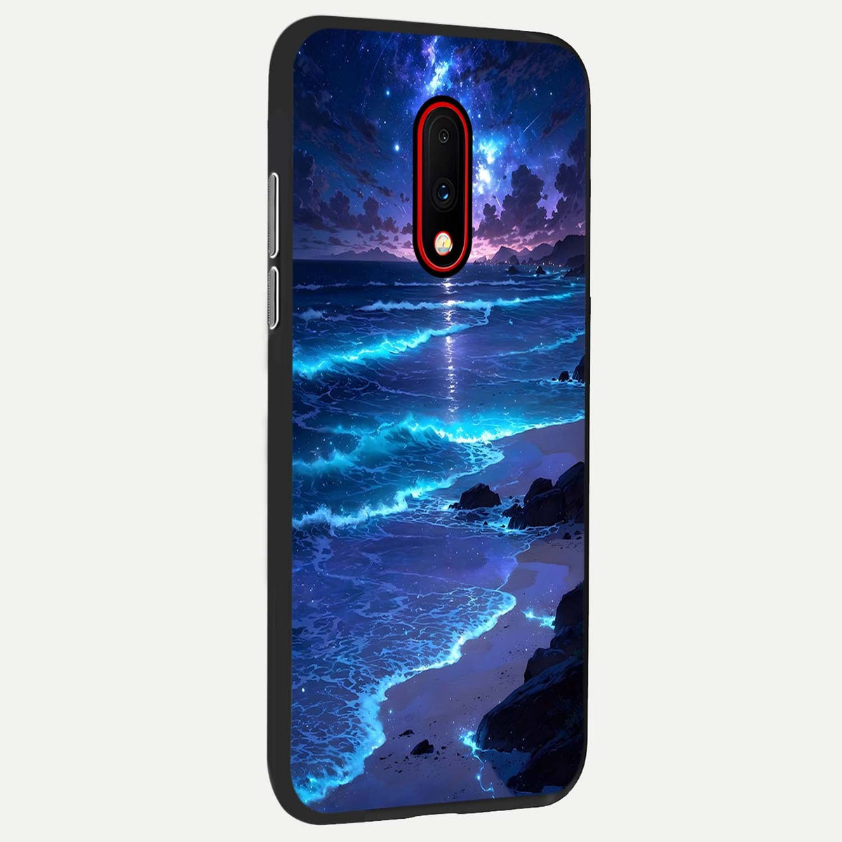 Classic Damn Look back cover For OnePlus 7 slim fit glass case with vibrant aesthetic design
