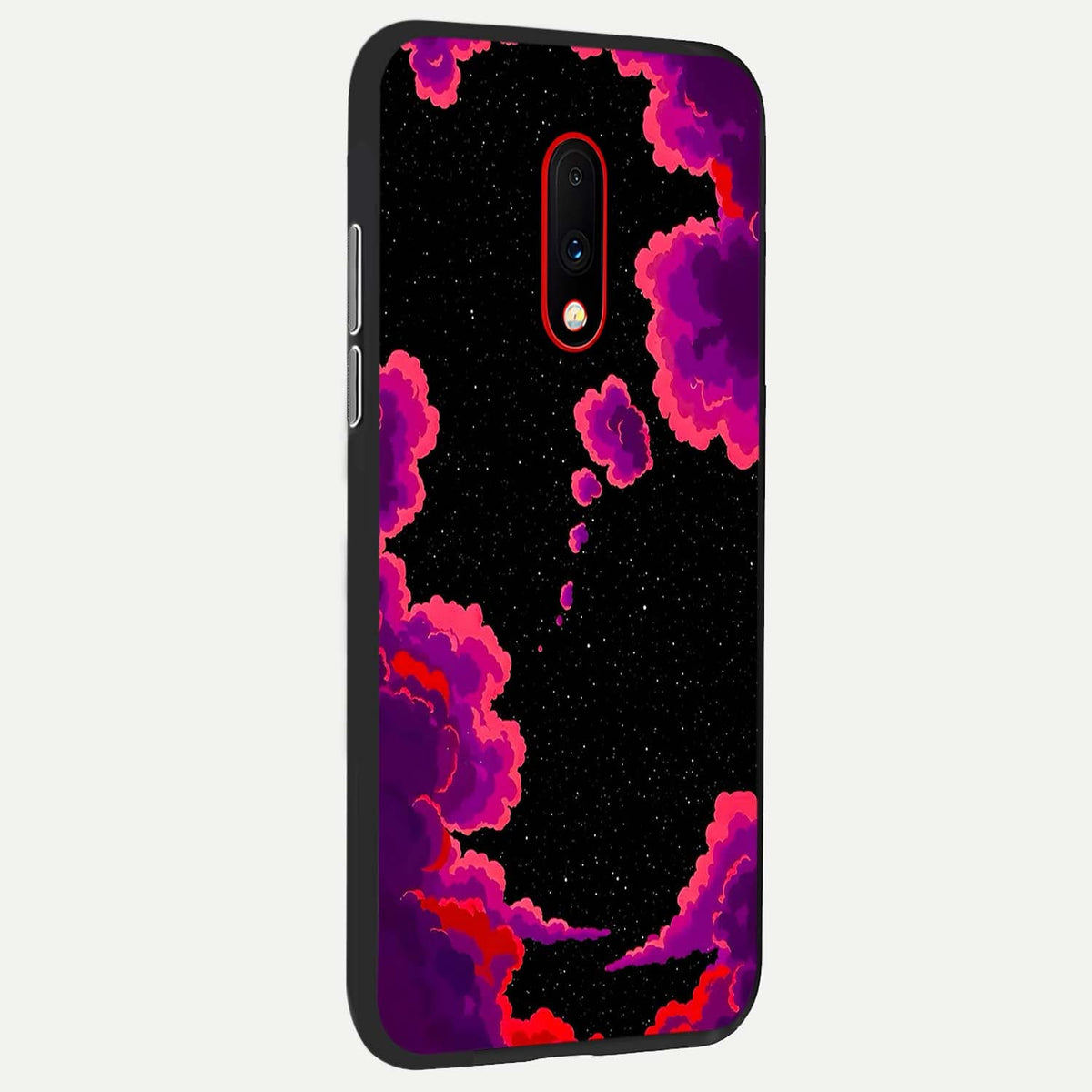 Galaxy Dream Frame back cover For OnePlus 7 slim fit glass case with vibrant aesthetic design