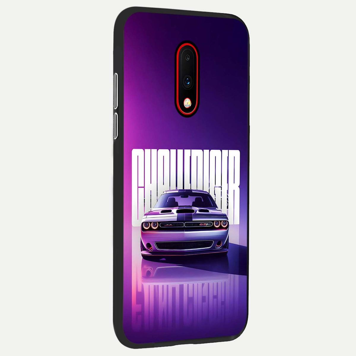 Midnight Muscle Ride back cover For OnePlus 7 slim fit glass case with vibrant aesthetic design