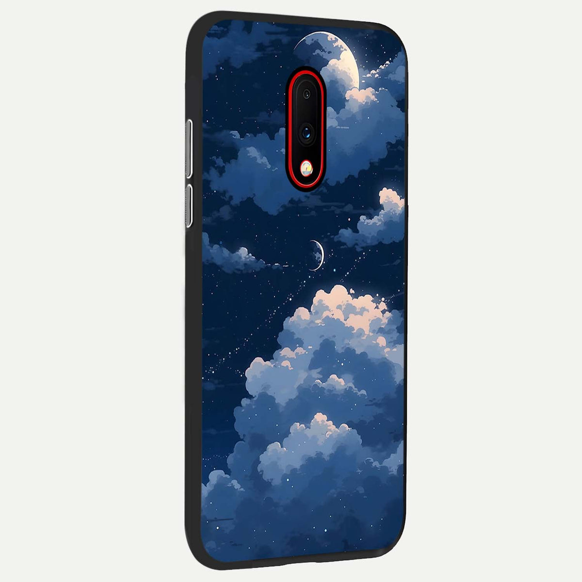 Moon Dream Haze back cover For OnePlus 7 slim fit glass case with vibrant aesthetic design