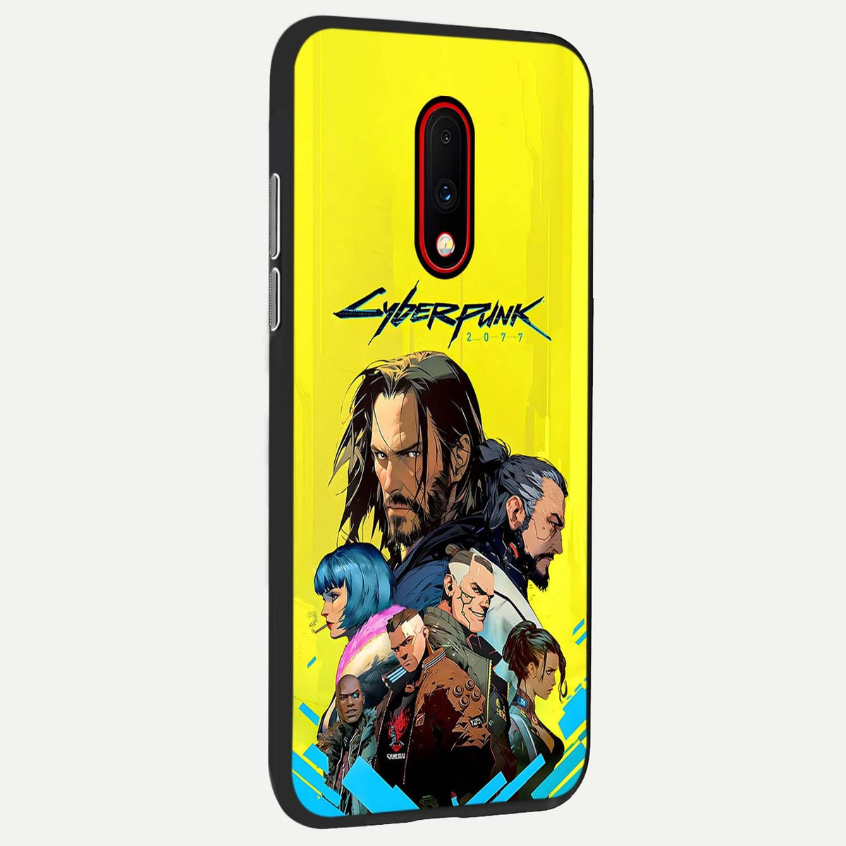 Neon Rebel Genesis back cover For OnePlus 7 slim fit glass case with vibrant aesthetic design