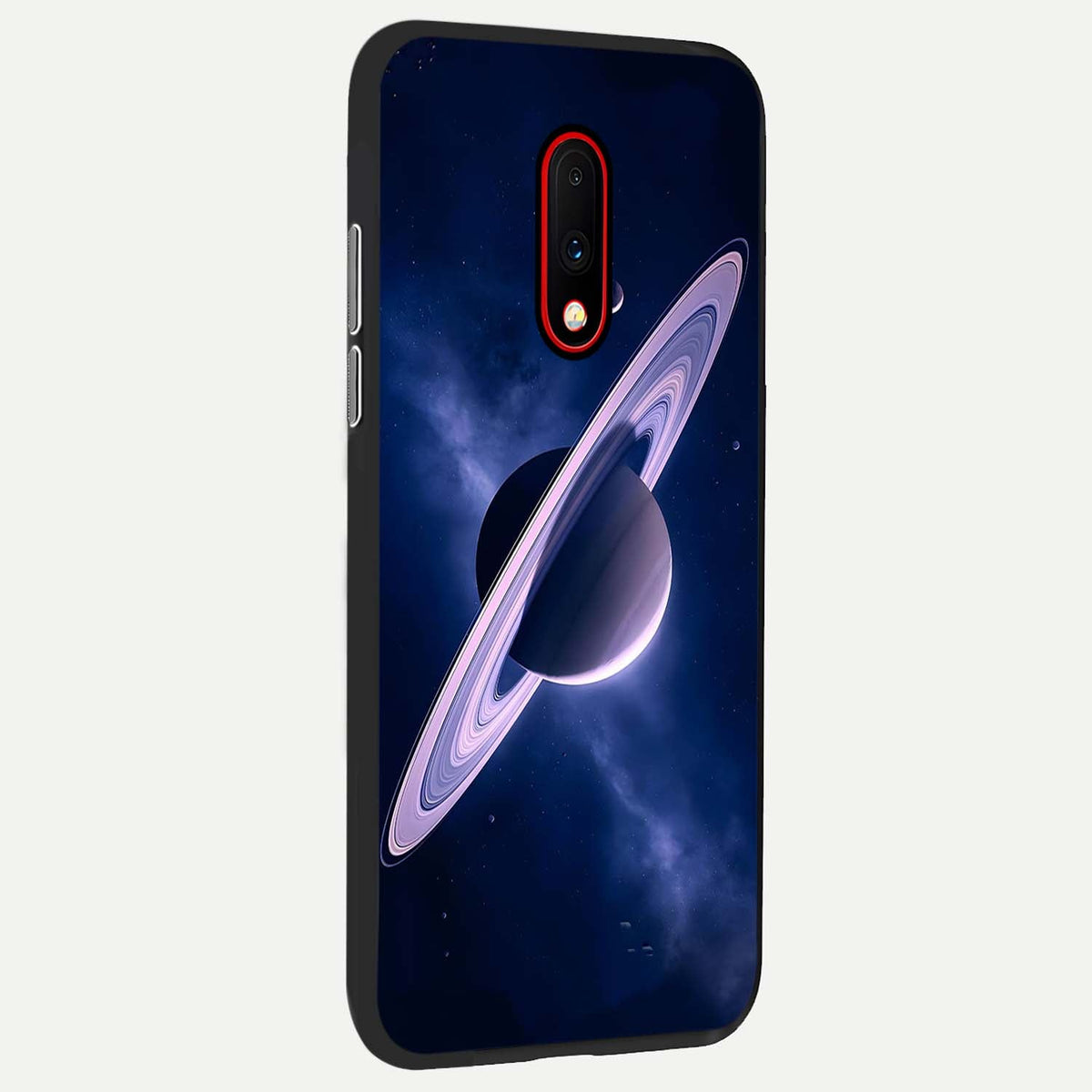 Saturn Ring Mystique back cover For OnePlus 7 slim fit glass case with vibrant aesthetic design