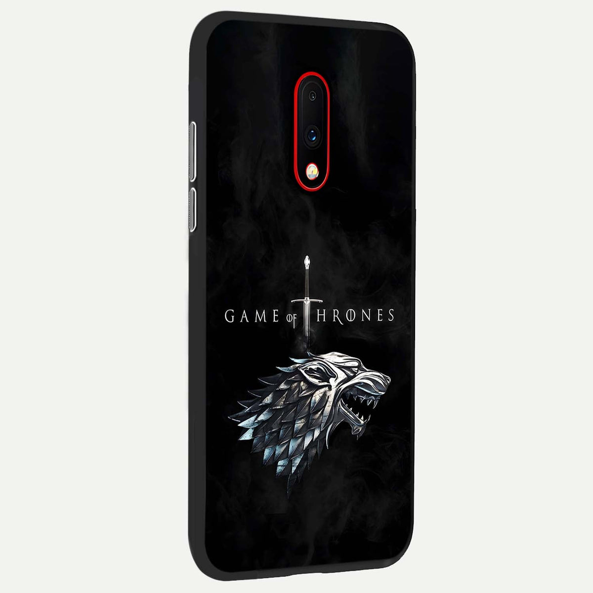 Throne Wolf Legacy back cover For OnePlus 7 slim fit glass case with vibrant aesthetic design