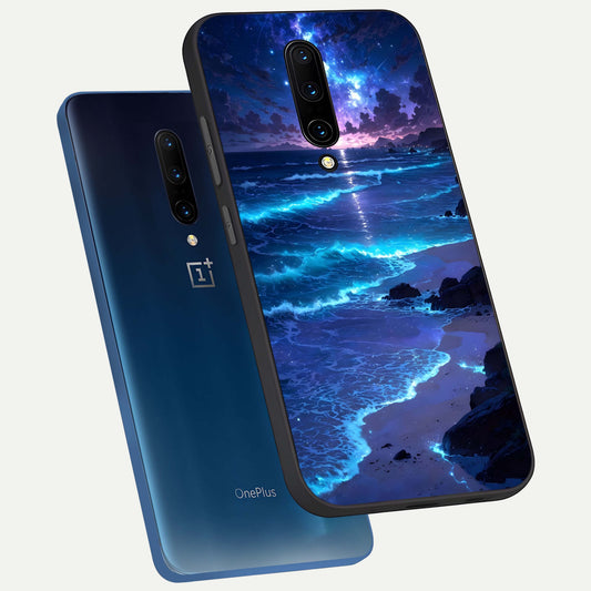 Classic Damn Look phone case For OnePlus 7 Pro showing premium glass back cover with detailed artwork