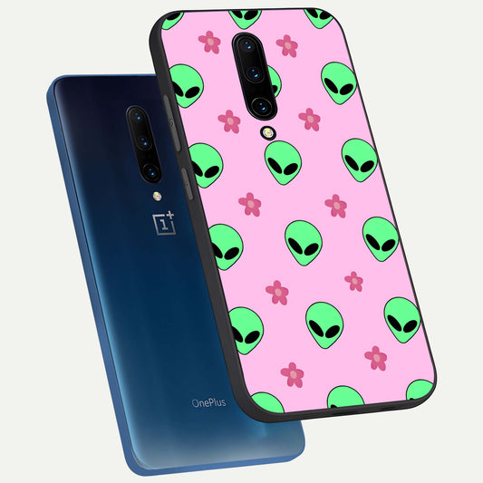 Cosmic Cute Crush phone case For OnePlus 7 Pro showing premium glass back cover with detailed artwork