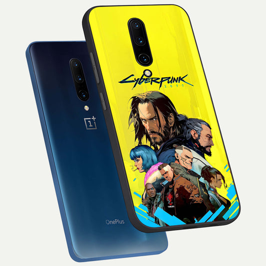 Neon Rebel Genesis phone case For OnePlus 7 Pro showing premium glass back cover with detailed artwork