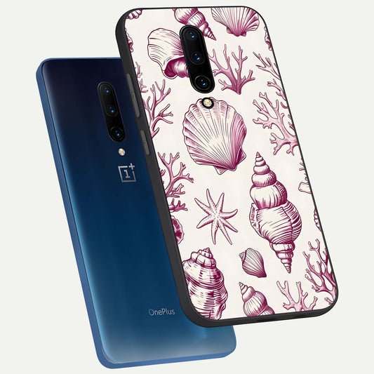 Pink Power Sparks phone case For OnePlus 7 Pro showing premium glass back cover with detailed artwork