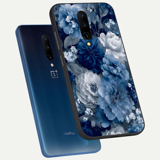 Royal Bloom Garden phone case For OnePlus 7 Pro showing premium glass back cover with detailed artwork
