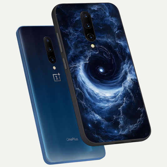 Stunning Galaxy phone case For OnePlus 7 Pro showing premium glass back cover with detailed artwork